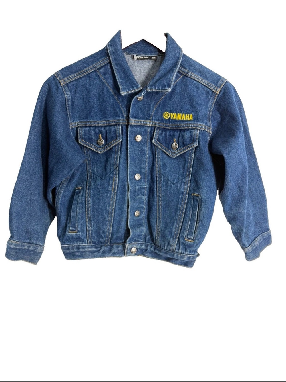 Yamaha Children's Dark Blue Denim Jacket with Yellow Logo
